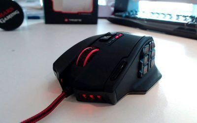 Mars Gaming MM4 – Raton Gaming con sensor láser de 16400 dpi y 19 botones – Macros